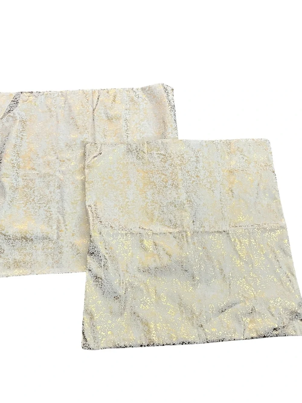 New! Shimmery Gold Sequin Throw Pillows Covers- Set of 2